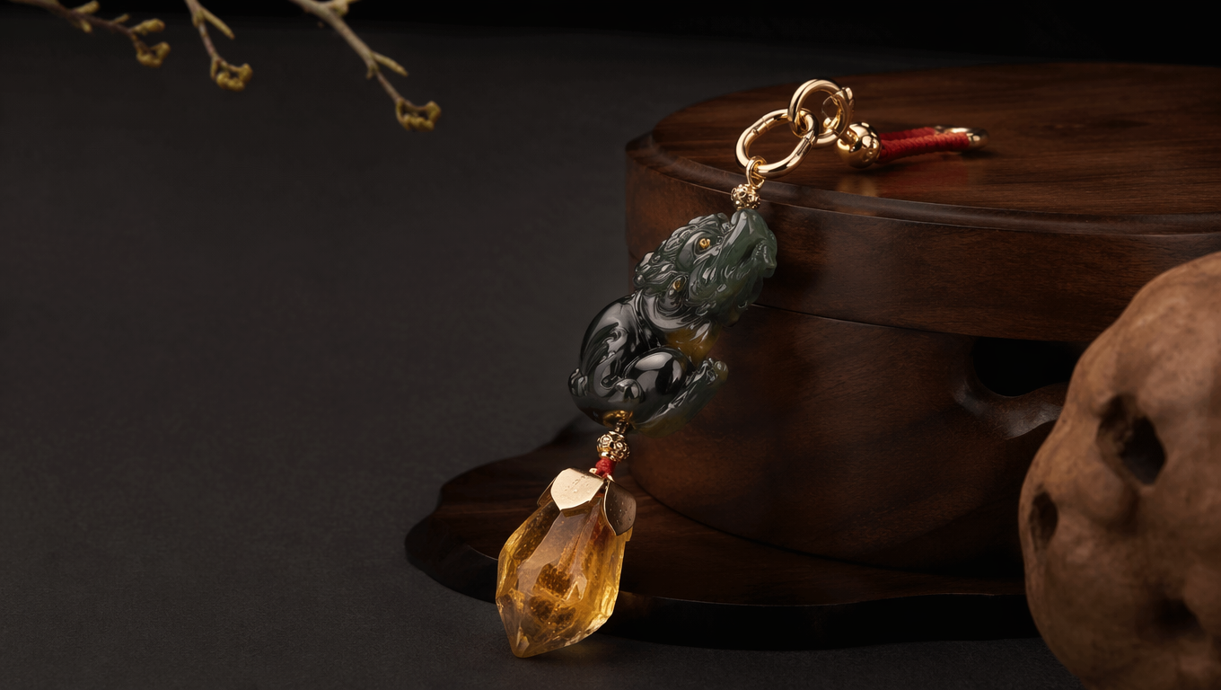 Direction Citrine Guardian Pendant
